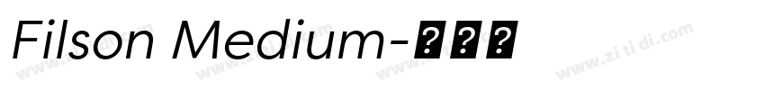Filson Medium字体转换